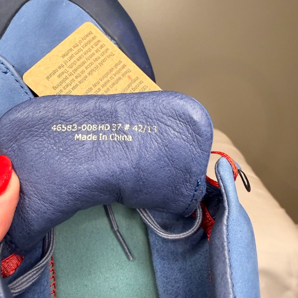 Camper Peu Senda Blue Nubuck Leather Sneakers | EU 37 | NWT - Picture 7 of 8